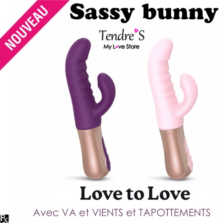 Love toys RABBIT VA ET VIENT SASSY BUNNY PURPLE DE "LOVE TO LOVE"