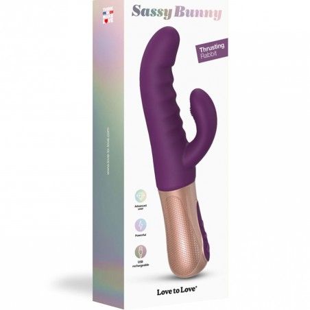 Love toys RABBIT VA ET VIENT SASSY BUNNY PURPLE DE "LOVE TO LOVE"