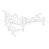 MASQUE BLANC "CROISSANT DE LUNE"