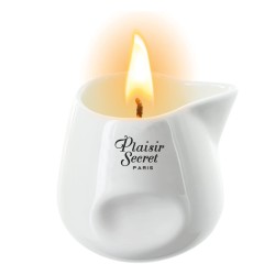 BOUGIE DE MASSAGE DE "PLAISIR SECRET" PARFUM BOIS ROUGE