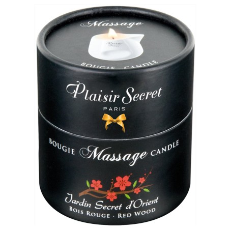 Bien-être BOUGIE DE MASSAGE DE "PLAISIR SECRET" PARFUM BOIS ROUGE