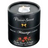 BOUGIE DE MASSAGE DE "PLAISIR SECRET" PARFUM BOIS ROUGE