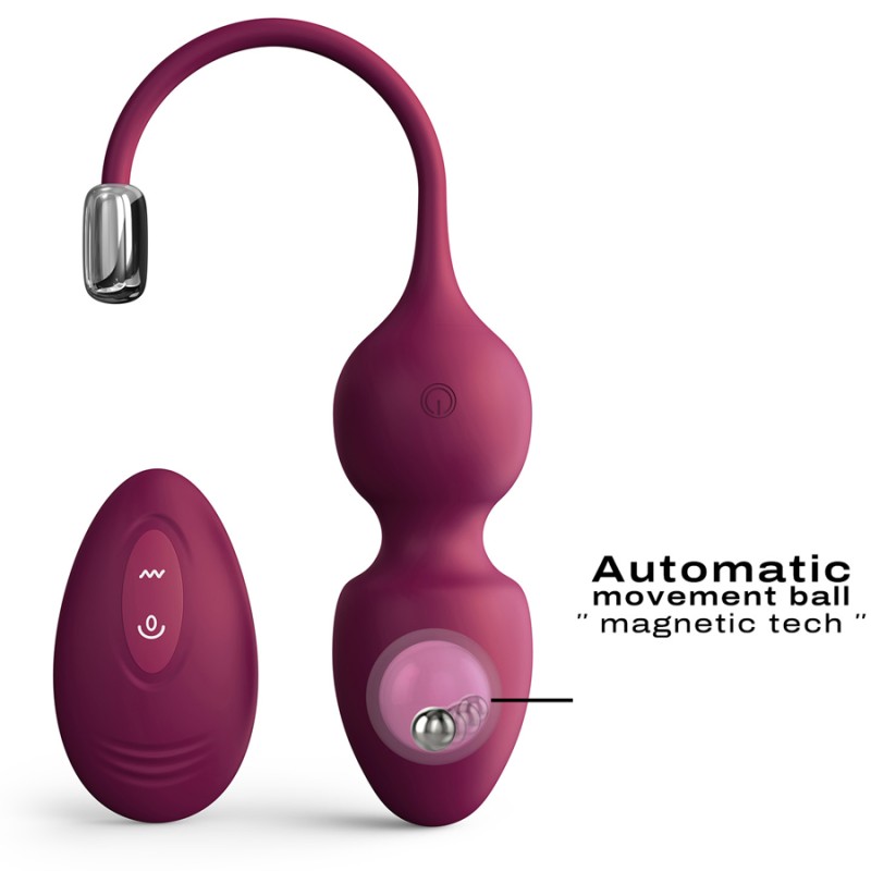 Love toys BOULES DE GEISHA VIBRANTES PRUNES LOVE BALLS DE DORCEL