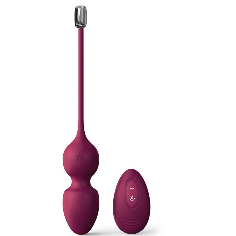 BOULES DE GEISHA VIBRANTES PRUNES "LOVE BALLS" DE "DORCEL"