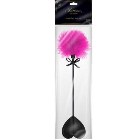 ACCESSOIRES CRAVACHE PLUME FUSHIA DE "SWEET CARESS"