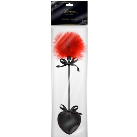 ACCESSOIRES CRAVACHE COEUR PLUME ROUGE DE "SWEET CARESS"