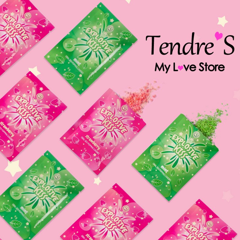 BONBONS PETILLANTS MENTHE "EXPLOSIVE KISS" DE "SECRET PLAY"
