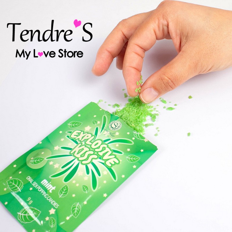BONBONS PETILLANTS MENTHE "EXPLOSIVE KISS" DE "SECRET PLAY"