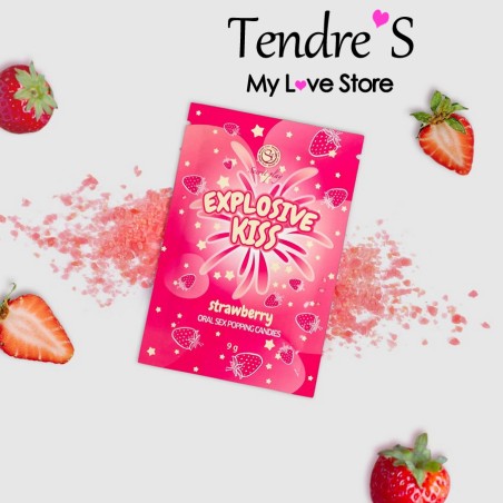 Jeux et Livres BONBONS PETILLANTS FRAISE "EXPLOSIVE KISS" DE "SECRET PLAY"