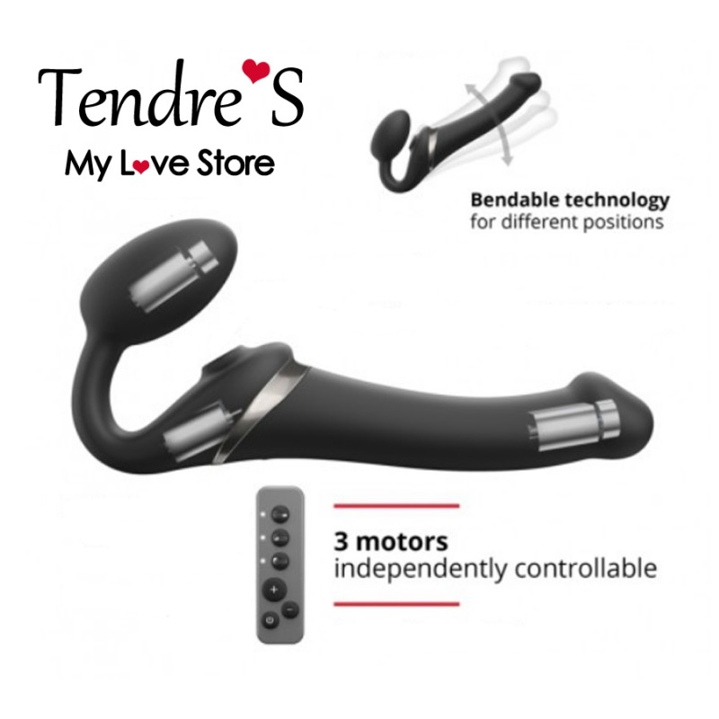 Love toys LOVE TOY CEINTURE SANS CEINTURE VIBRANT NOIR STRAP ON ME TAILLE: M