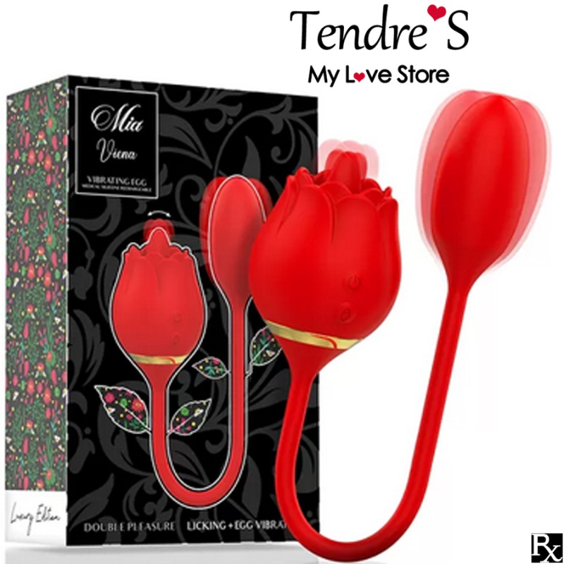 ROSE "MIA VIENA" AVEC LANGUE ET OEUF VIBRANT