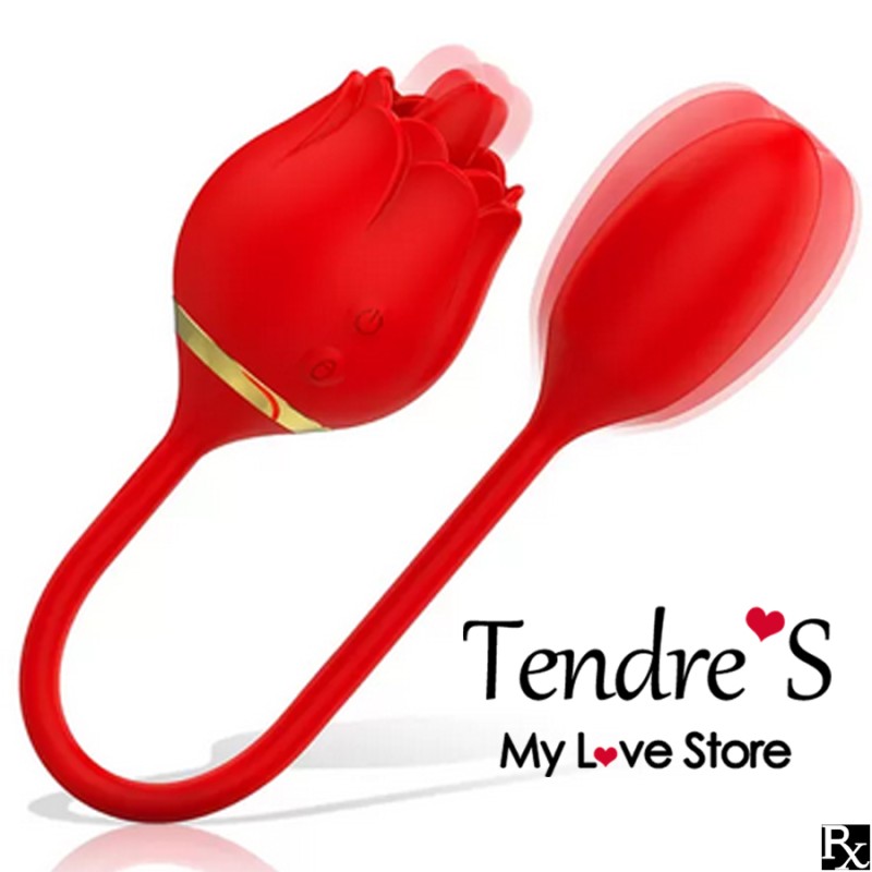 Love toys ROSE MIA VIENA AVEC LANGUE ET OEUF VIBRANT