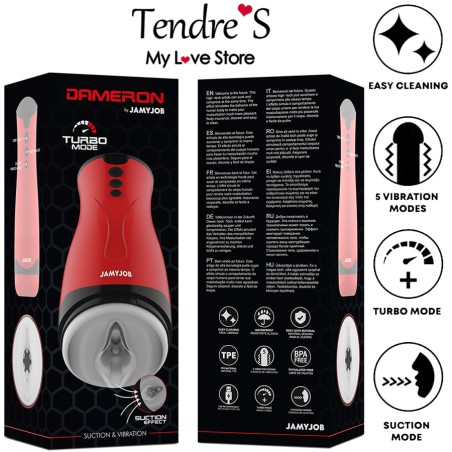 Love toys MASTURBATEUR "DAMERON" AVEC SUCCION ET VIBRATIONS DE "JAMYJOB"