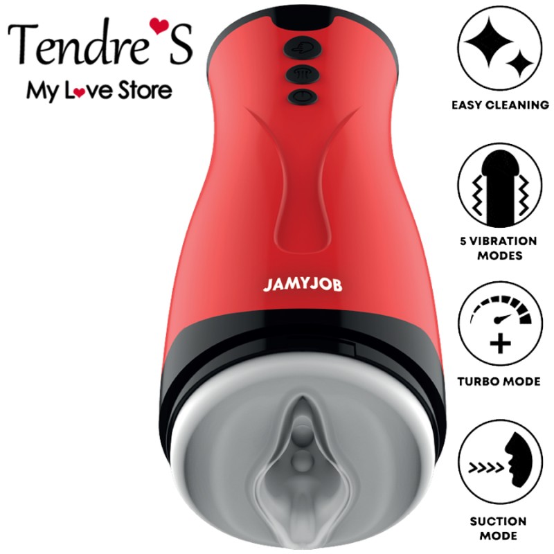 MASTURBATEUR "DAMERON" AVEC SUCCION ET VIBRATIONS DE "JAMYJOB"