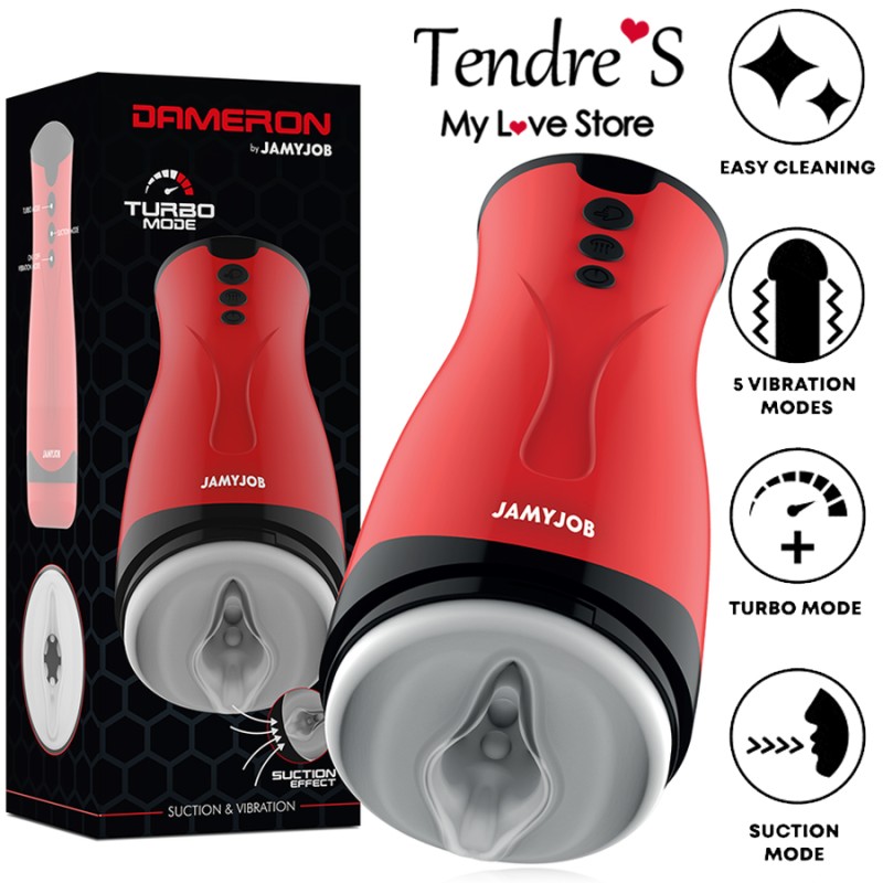 MASTURBATEUR "DAMERON" AVEC SUCCION ET VIBRATIONS DE "JAMYJOB"