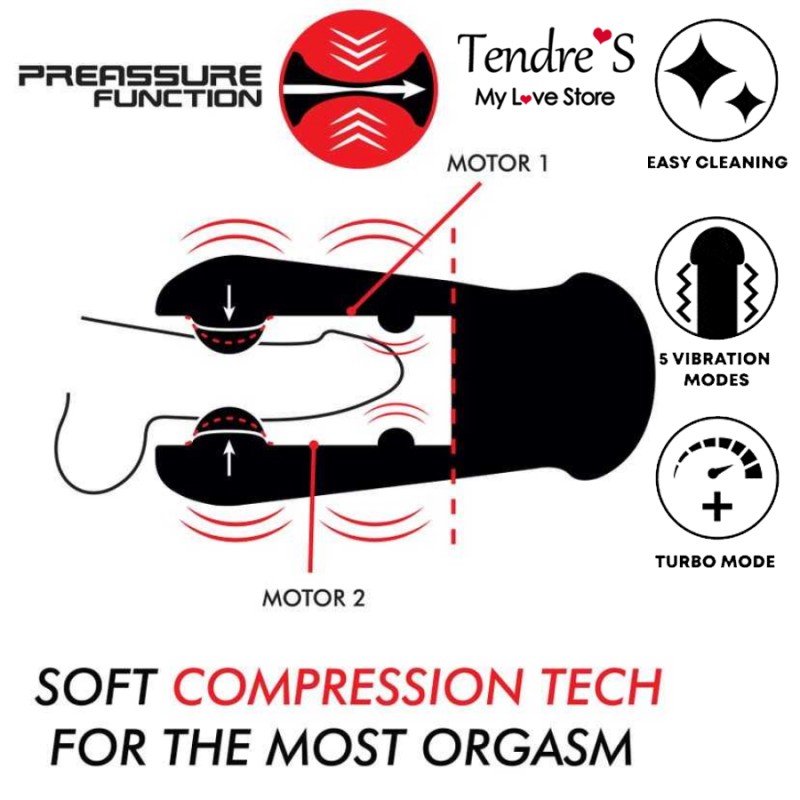 MASTURBATEUR "JANGO" AVEC SUCCION ET VIBRATIONS DE "JAMYJOB"