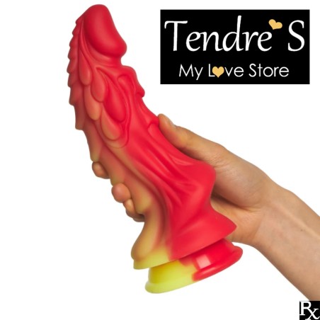 Love toys LOVE TOY VENTOUSE "BAD DRAGON ROUGE JAUNE"