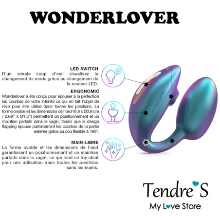 Love toys WONDERLOVER TURQUOISE DE "LOVE TO LOVE"