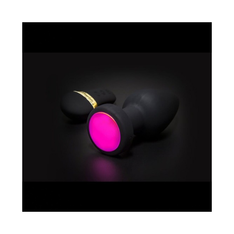 PLUG VIBRANT "ZEUS" AVEC LED A TELECOMMANDE DE "YRANUS" TAILLE S