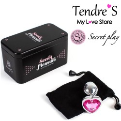 Plugs & Chapelets Anals PLUG METAL COEUR ROSE TAILLE S DE SECRET PLAY