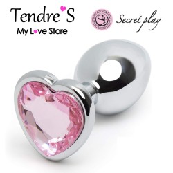 PLUG METAL COEUR ROSE DE "SECRET PLAY"