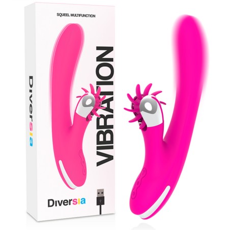 Love toys RABBIT BUNNY SQUEEL MULTIFUNCTION VIBRATION DE "DIVERSIA"