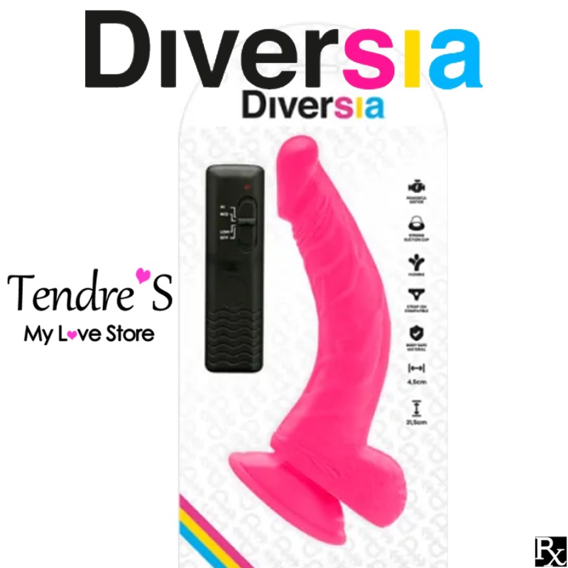 LOVE TOYS VENTOUSE VIBRANT ROSE DE "DIVERSIA"  21.5 CM