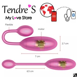 OEUF VIBRANT ROSE "TOKYO" AVEC APPLICATION  DE "ONINDER"