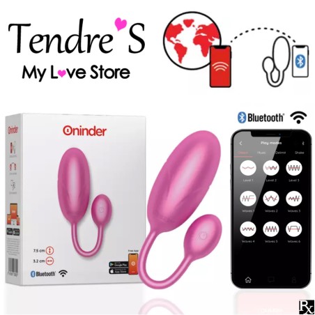 Love toys OEUF VIBRANT ROSE "TOKYO" AVEC APPLICATION DE "ONINDER"