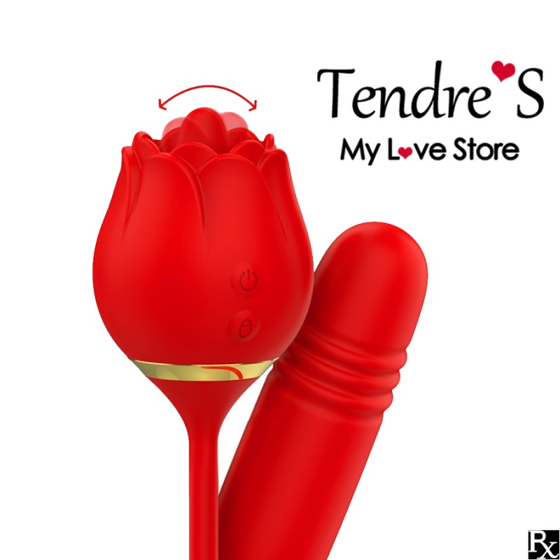 Love toys ROSE MIA VIENA AVEC LANGUE ET VA ET VIENTS