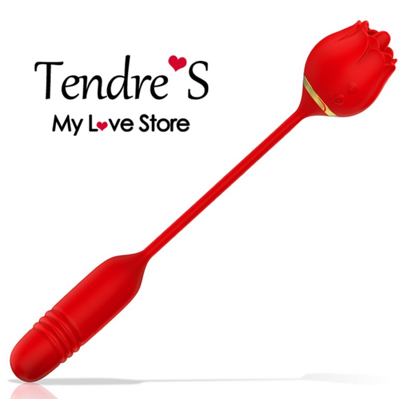 Love toys ROSE MIA VIENA AVEC LANGUE ET VA ET VIENTS