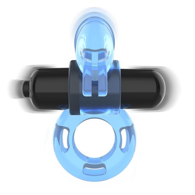 COCKRING BLEU VIBRANT DE "INTENSE"