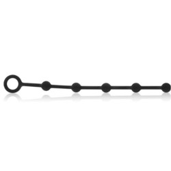 CHAINE / CHAPELET ANAL "BLACK & SILVER" DE "KORG" 21 CM