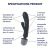 RABBIT ET WAND "TRIPLE LOVER" DE "SATISFYER"