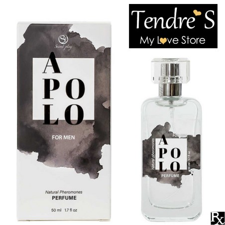 Aphrodisiaques EAU DE PARFUM D ATTIRANCE "APOLO" aux phéromones vegétales pour lui