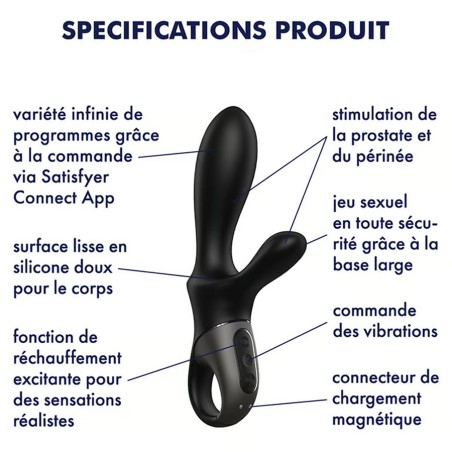 Love toys HEAT CLIMAX+ CONNECTABLE ET CHAUFFANT DE "SATISFYER"