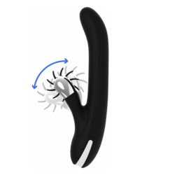 RABBIT BUNNY SQUEEL STORM BLACK SILVER MULTIFUNCTION ROTATION
