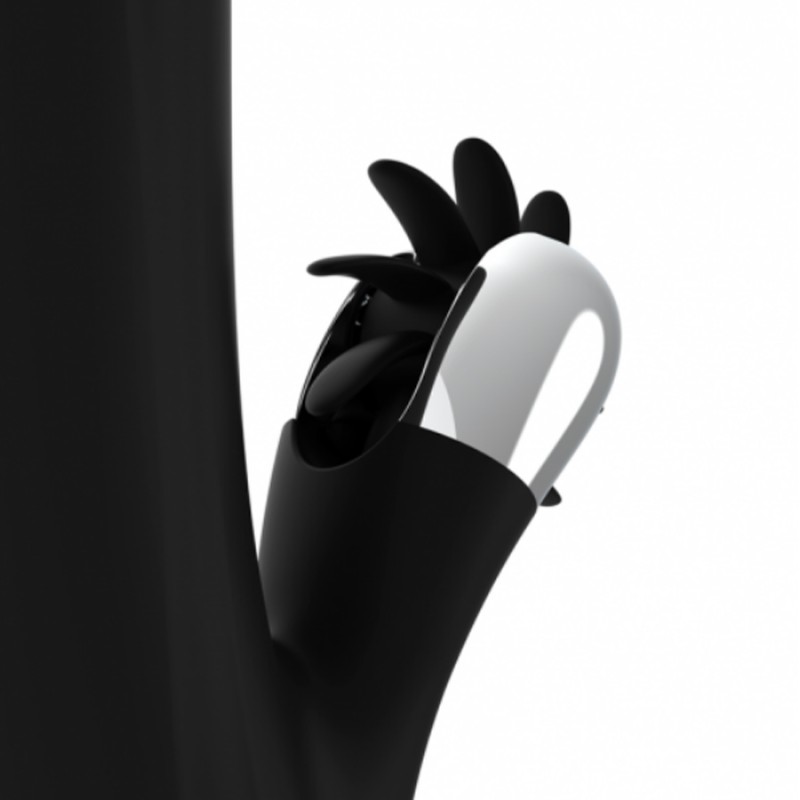 RABBIT BUNNY SQUEEL STORM BLACK SILVER MULTIFUNCTION ROTATION