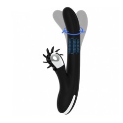 RABBIT BUNNY SQUEEL STORM BLACK SILVER MULTIFUNCTION ROTATION