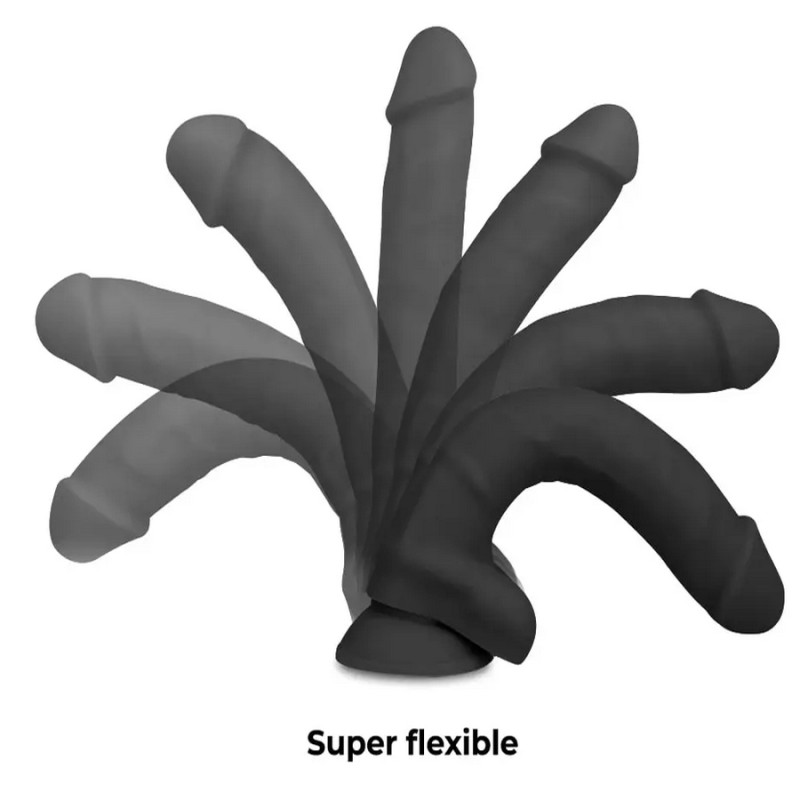 Love toys LOVE TOY VENTOUSE COCK MILLER BLACK 18 CM