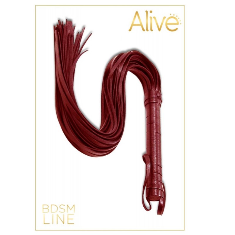 MARTINET ROUGE SIMILICUIR LONG DE "ALIVE"