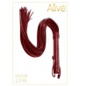 MARTINET ROUGE SIMILICUIR LONG DE "ALIVE"