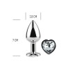 PLUG METAL COEUR DIAMANT TAILLE S DE "SECRET PLAY"
