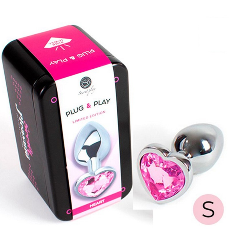 PLUG METAL COEUR ROSE DE "SECRET PLAY"