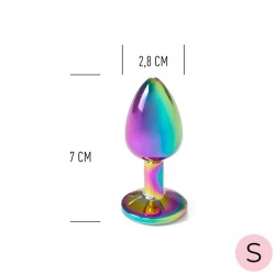 PLUG METAL RAINBOW TAILLE :S DE "SECRET PLAY"