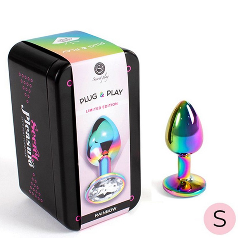 Plugs & Chapelets Anals PLUG METAL RAINBOW TAILLE :S DE SECRET PLAY