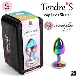 PLUG METAL RAINBOW TAILLE :S DE "SECRET PLAY"