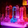VERRE PENNIS SHOOTER NEON TRANSPARENT EN FORME DE SEXE