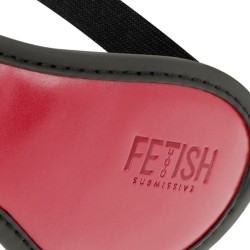 MASQUE CUIR ROUGE VEGAN "DARK ROOM FETISH"