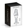 PLUG EN VERRE TRANSPARENT N°24 DE "GLOSSY"